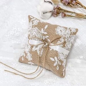 Ring Bearer Pillow & Fake Wedding Rings